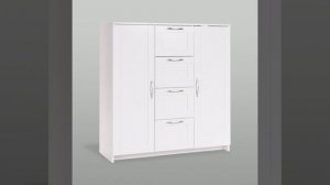 СИРИУС тумба 2 двери и 4 ящика 117х123 белая