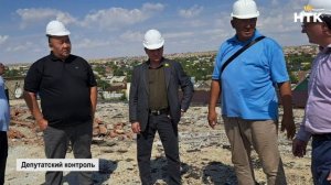 Депутаты Народного Хурала (Парламента) РК ознакомились с ходом кровельных работ в многоквартирных до