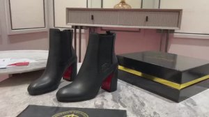 Ботильоны женские в стиле Christian Louboutin Unicorn из натуральной кожи