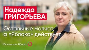 Надежда Григорьева. Остальные молчат, а «Яблоко» действует / кандидаты Псковского «Яблока»