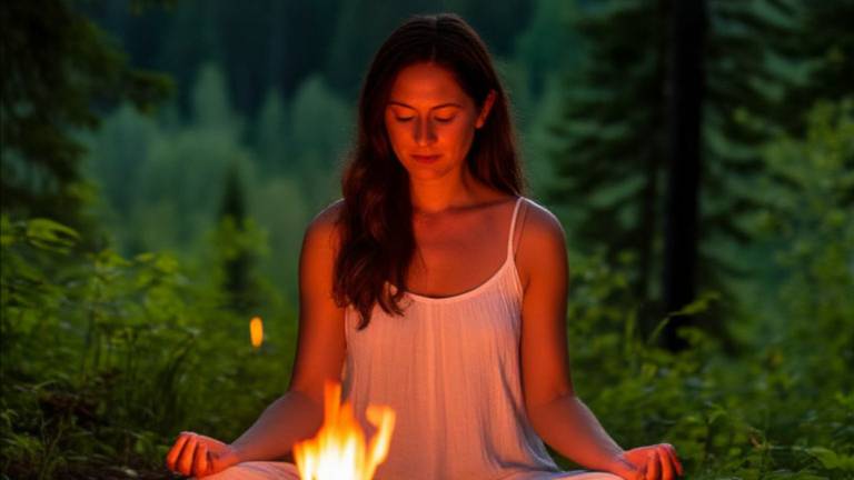 Обновляющие вибрации, Медитативные звуки костра, целебные звуки Матери-природы Отлично подходят для смотреть онлайн