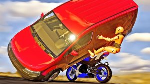 Пролочная и автомобильная авария #01 [beamng.drive]