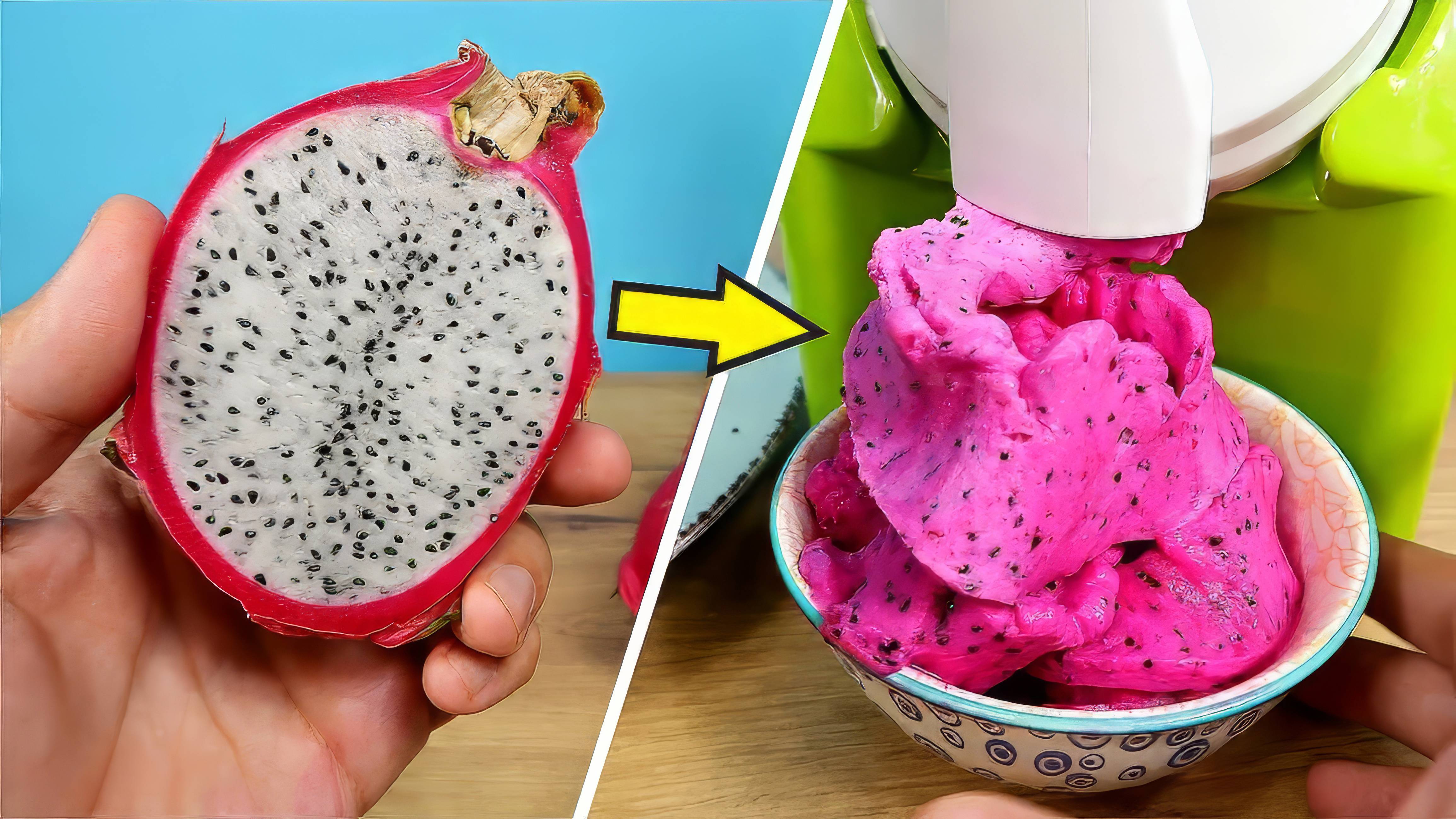 Что если самый красивый в мире фрукт засунуть в Ice Cream Maker? Alex Boyko
