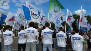 Первокурсники в Иркутске вышли на парад российского студенчества