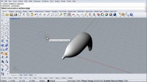 Rhino Вытягивать поверхность по контрольным точкам важно как её создать по двум направляющим кривым