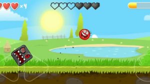 Я прошол 1 босса в игре красный шарик