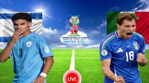 ФУТБОЛ ЧЕМПИОНАТ МИРА КВАЛИФИКАЦИЯ.  ИЗРАИЛЬ - ИТАЛИЯ.  ПРЯМАЯ ТРАНСЛЯЦИЯ