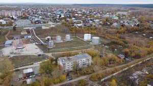Красноуфимск ул. Зеленая, Спутников, Очистные сооружения. река УФА