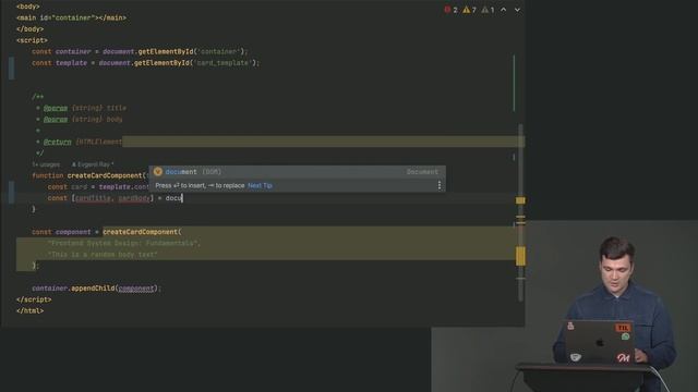 10. DOM Templating Exercise смотреть онлайн
