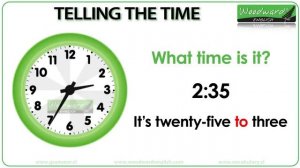 Telling the Time in English 1