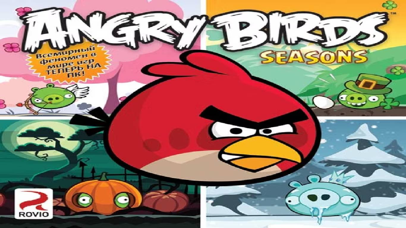 Игра Angry Birds Seasons Вперёд, зелёный, удачи Часть 4