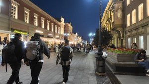 Ночная жизнь в центре Нижнего Новгорода