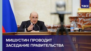 Мишустин проводит заседание правительства РФ
