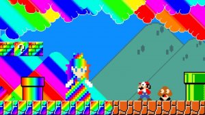 🌈 Super Mario Bros., но ВСЁ стало РАДУГОЙ! Безумие цвета и магии!