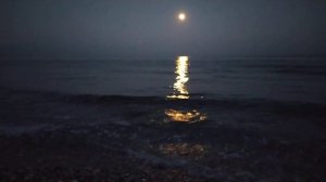 Ночное море в полнолуние. Турция.