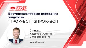 Внутрискважинная перекачка жидкости  - 1ПРОК-ВСП, 2ПРОК-ВСП
