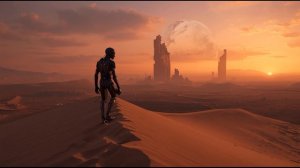 Dusk Pilgrim to the Shattered Sphere 🌅🤖 2-Hour Cyber-Mystic Ambience ｜ Alien Desert Soundscape