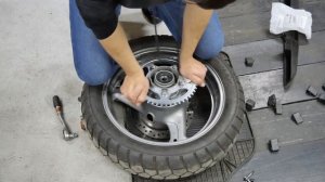 Замена цепи и звёзд на мотоцикле Honda Varadero XL1000V