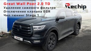 Чип тюнинг, удаление DPF / EGR Great Wall Poer 2.0 дизель 150 л. с. Rechip, Речип
