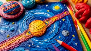 Мастер-класс по пластилинографии «Рисуем космос»