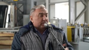 Генеральный директор ООО "Доза-Агро" Александр Сергеев на открытие нового заготовительного цеха