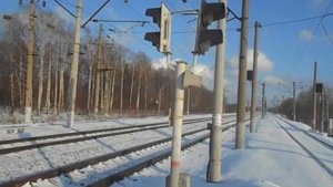 Зимняя охота на поезда, станция "Доскино" 30 января 2021 г.