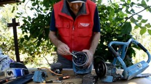 Регулировка сцепления на бензопиле Урал#shorts