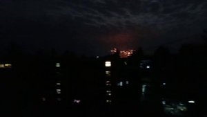 Докучаевск 09.09.2025г.Прилёт беспилотника №1 по городу (№1)