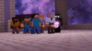 анимация майнкрафт война со сферой времени