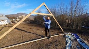 Теплица Миттлайдер 325 м2 и Мобильный курятник на 1000 кур