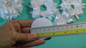 Пушистые БАНТЫ В ШКОЛУ из атласной ленты Канзаши DIY Fluff