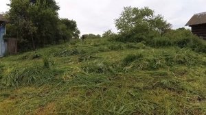 Заготовка сена бензиновым триммером PATRIOT T 535 Pro