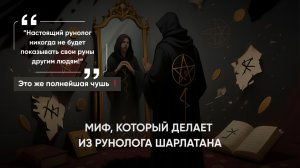 МИФ, КОТОРЫЙ ДЕЛАЕТ ИЗ РУНОЛОГА ШАРЛАТАНА