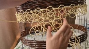 Опора для растений из ротанга. 2 часть