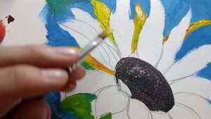 Подсолнух🌻|| Солнечный цветок гуашью🎨💛