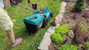 Топ -1.Тест-драйв аккумуляторной газонокосилки Зубр 3736