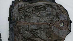38129 Пиджаки куртки мужские(кожа), 21пак, Men's leather blazers, секонд (extra) оптом