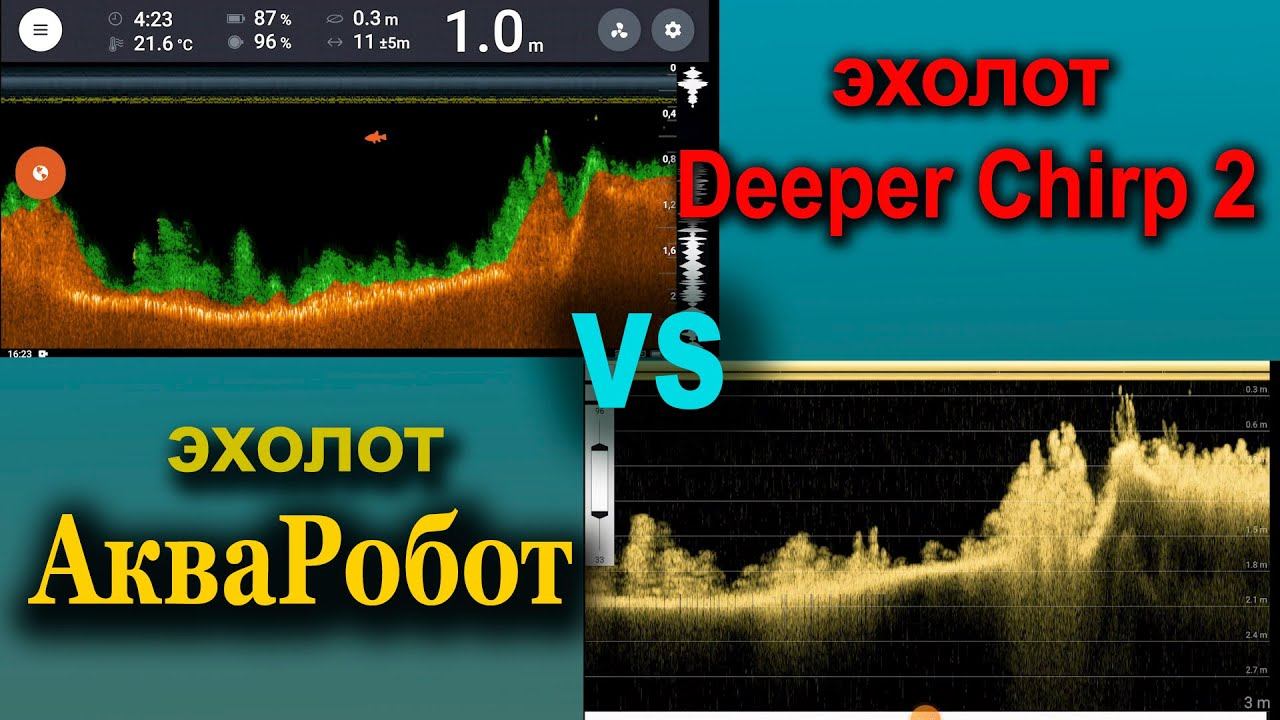Эхолот Deeper Chirp 2 и Эхолот АкваРобот .Часть 1 озеро ,ищем рыбку в мутной воде)) смотреть онлайн
