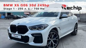 Чип тюнинг BMW X6 G06 30d дизель 249 л. с. Stage 1 Rechip, Речип