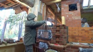 Барбекю комплекс с русской печью .Казан мангал