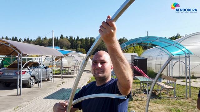 Сборка теплицы Агросфера под чехол Компакт - Видеоинс? смотреть онлайн