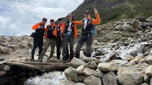 Экспедиция Клуба 8000 на Манаслу на первом акклиматизационном выходе из селения Самагаон