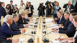 Начало переговоров С.В.Лаврова с Президентом Республики Сербской М.Додиком, 8 сентября 2025 года