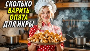 Сколько варить опята для икры