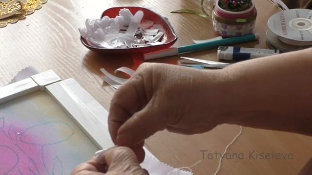 Вышивка лентами хризантемы часть 1/Chrysanthemum Ribbon Embroidery