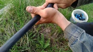 установка капельниц на яблони.