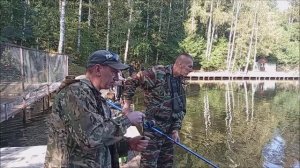 Форель клюёт как на железо, так и на резину. Клёвое место, Лосиный остров, спорт-зона.