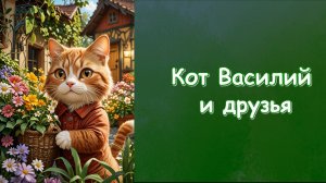 КОТ ВАСИЛИЙ. Добрые сказки: кот Василий и муравей Федя книги о дружбе для детей.