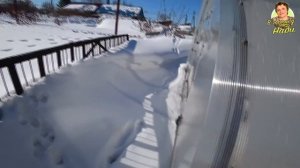 Уход за теплицей зимой. Снег, зима, сугробы...