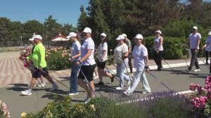 Скандинавская ходьба в санатории Пирогова